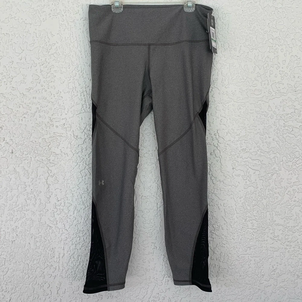 UNDER ARMOR COMPRESSION MASH ANKLE CROP LEGGINS size L